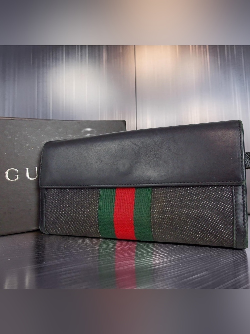 GUCCI Sherry Line Denim Continental Wallet 😍❤️‍🔥 - Picture 8 of 16